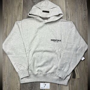 Essentials Fear of God Heather Gray Hoodie